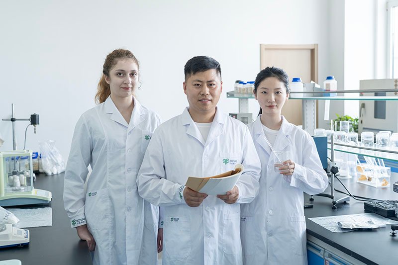 Chemists working in a modern laboratory with high-tech instruments