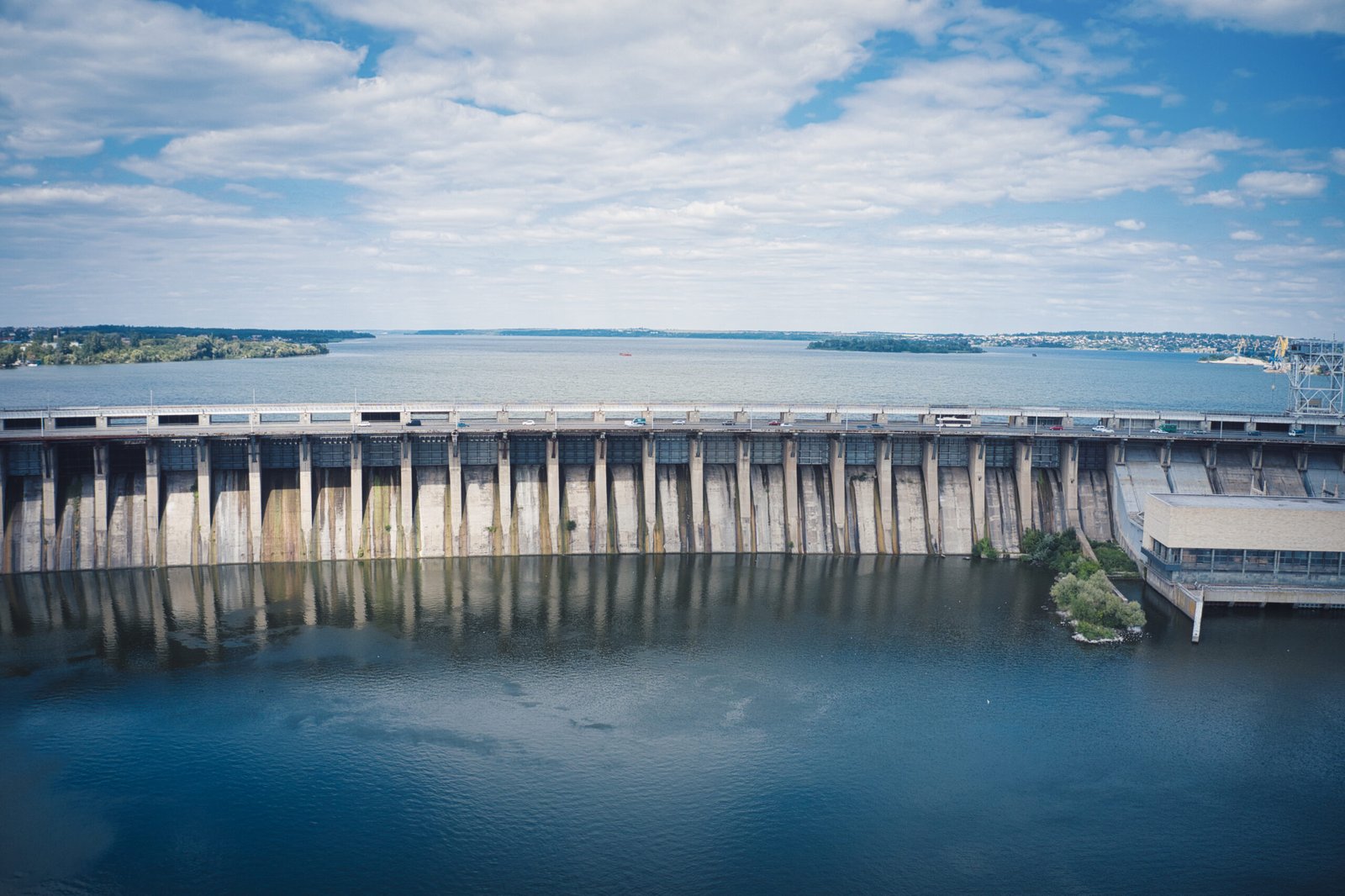Infrastructure construction with bridges and highways